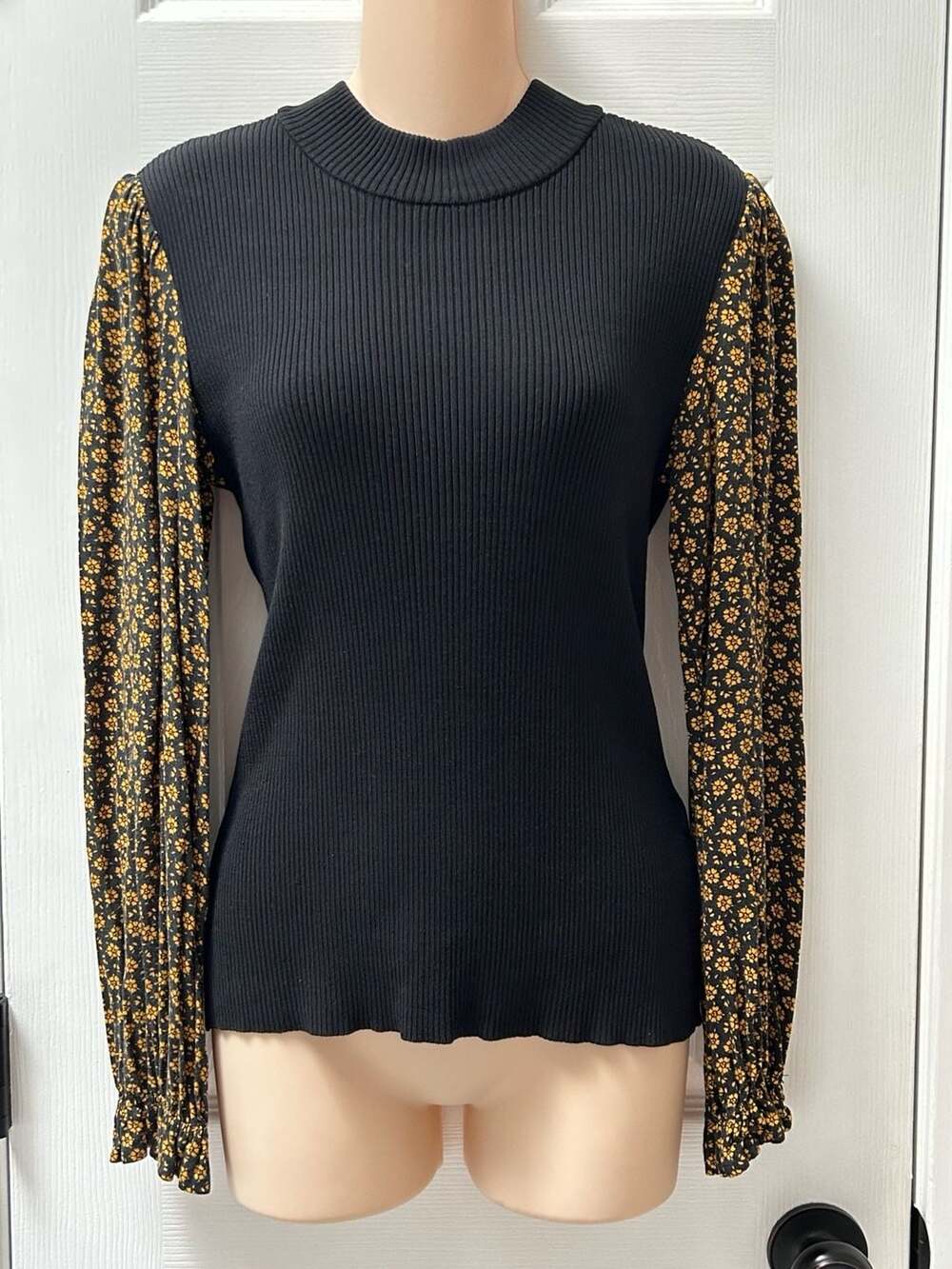 Opening Ceremony Wool Cottagecore Contrast Sleeve Indie Sweater -Sz M